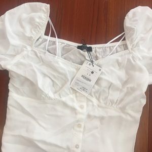 Bershka White Women’s Top